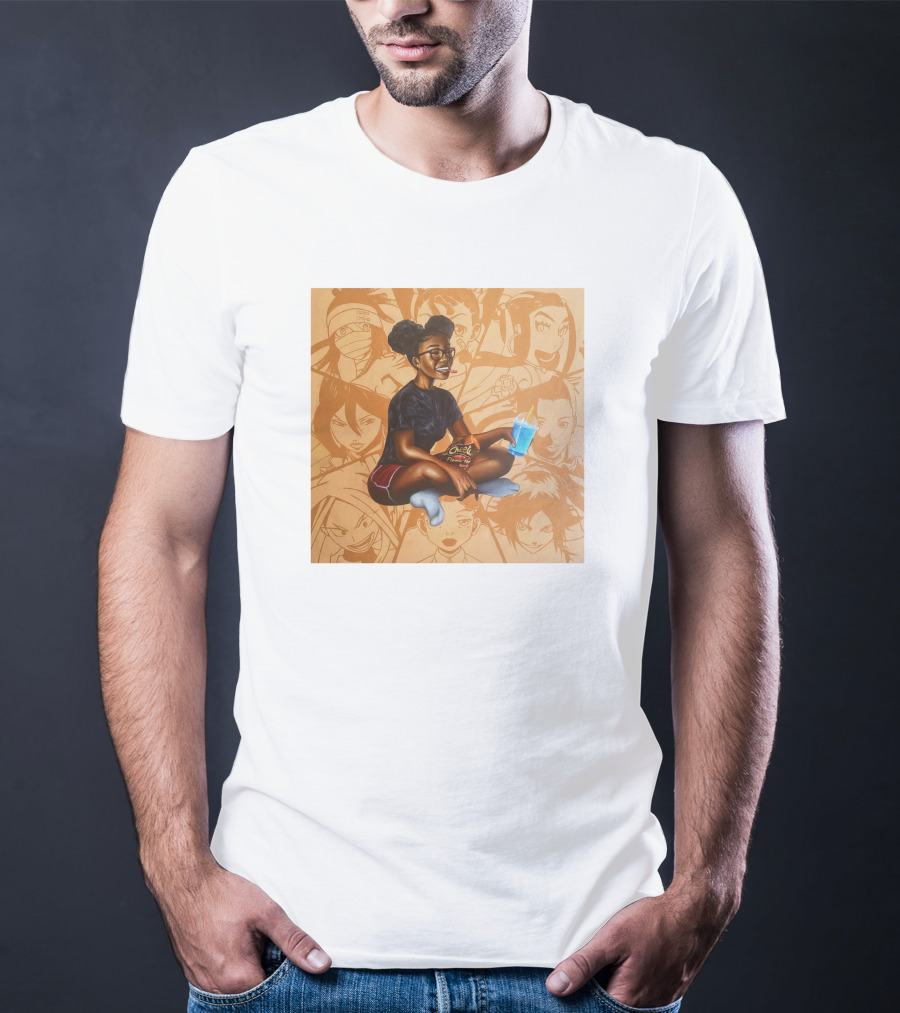 Huey Dynamite Screen Time Fine Be Greedier Anime Character Juice Chips T-Shirt
