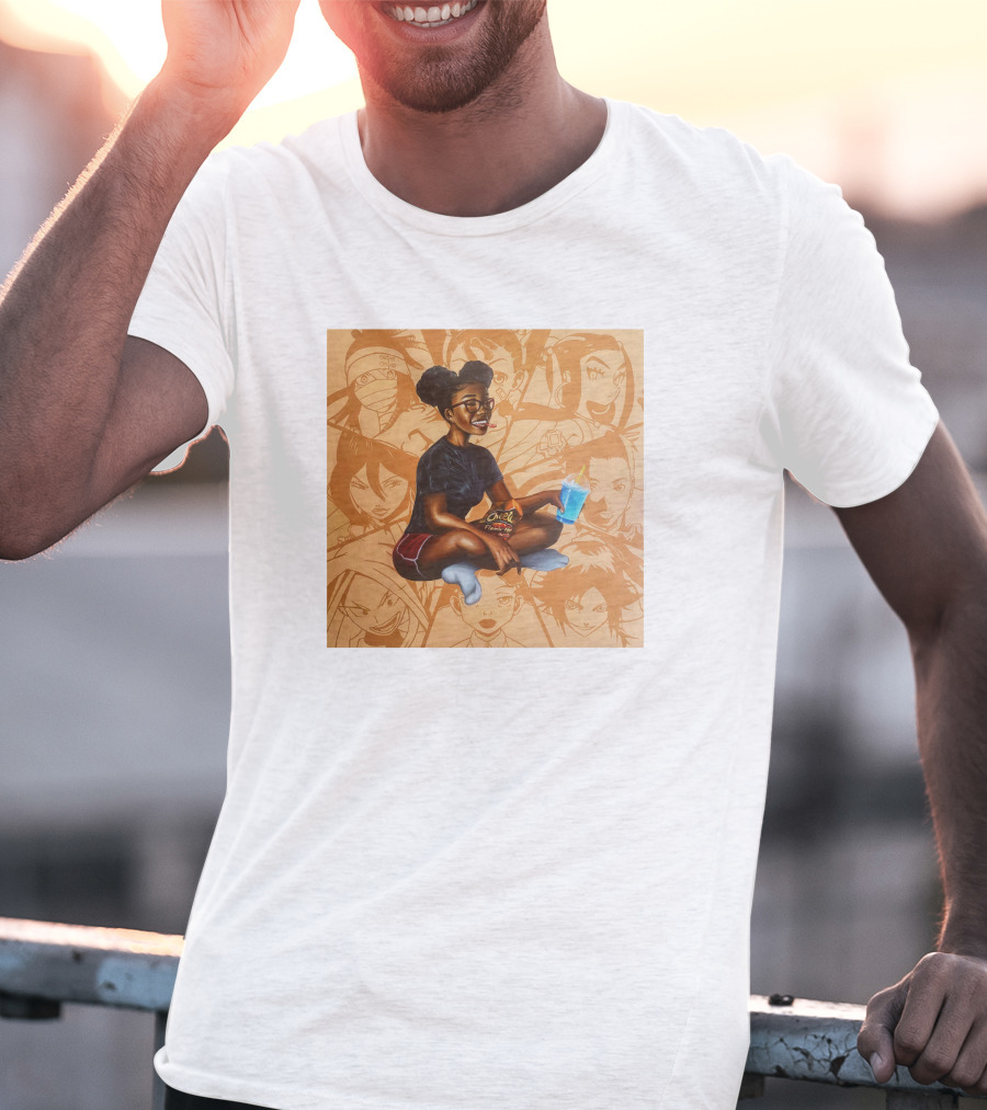 Huey Dynamite Screen Time Fine Be Greedier Anime Character Juice Chips T-Shirt