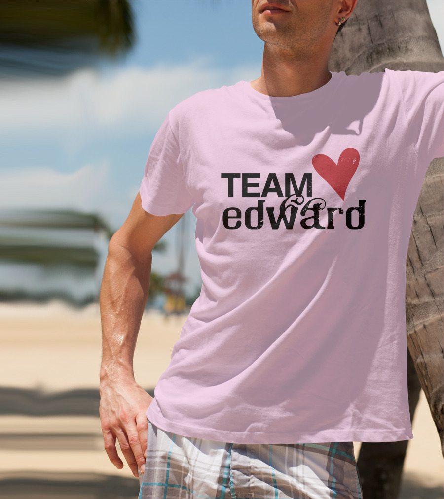 Team Edward Heart Taylor Lautner SNL T-Shirt