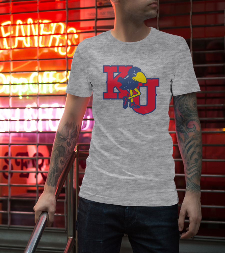 KU Homefield Vintage Long Leg Jayhawk T-Shirt