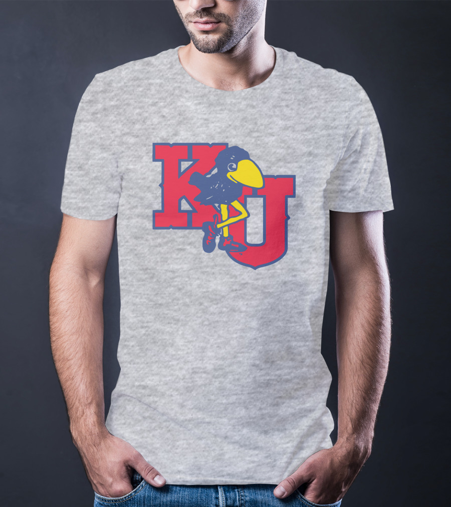 KU Homefield Vintage Long Leg Jayhawk T-Shirt