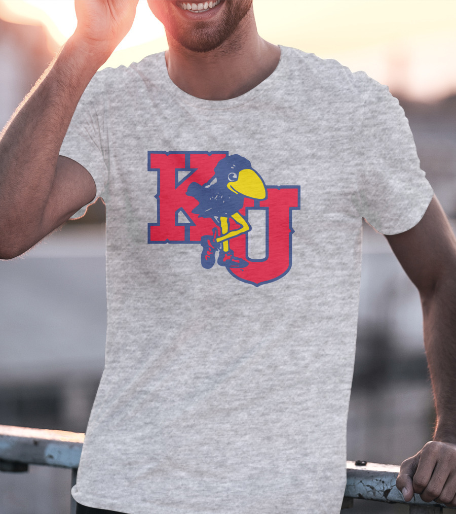 KU Homefield Vintage Long Leg Jayhawk T-Shirt