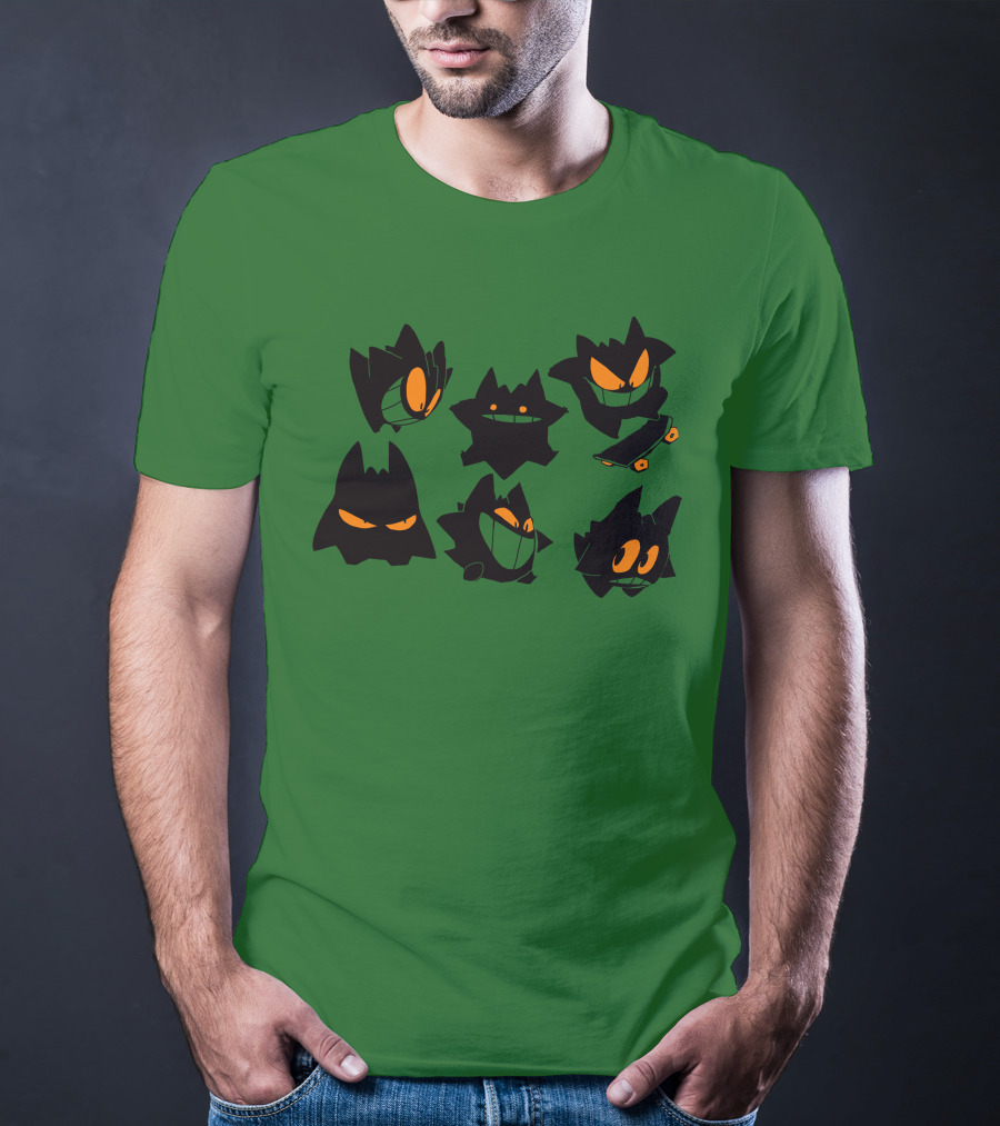 More Gengars 3Buddy And SNC Ghostly Faces Duo Skateboarding Collection T-Shirt