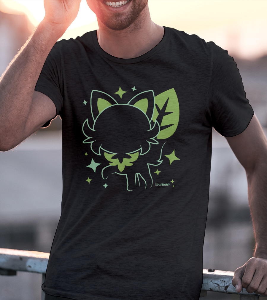 Merch Land Grass Cat Sprigatito Team Shiny Adrive Tk Leaf Stars T-Shirt