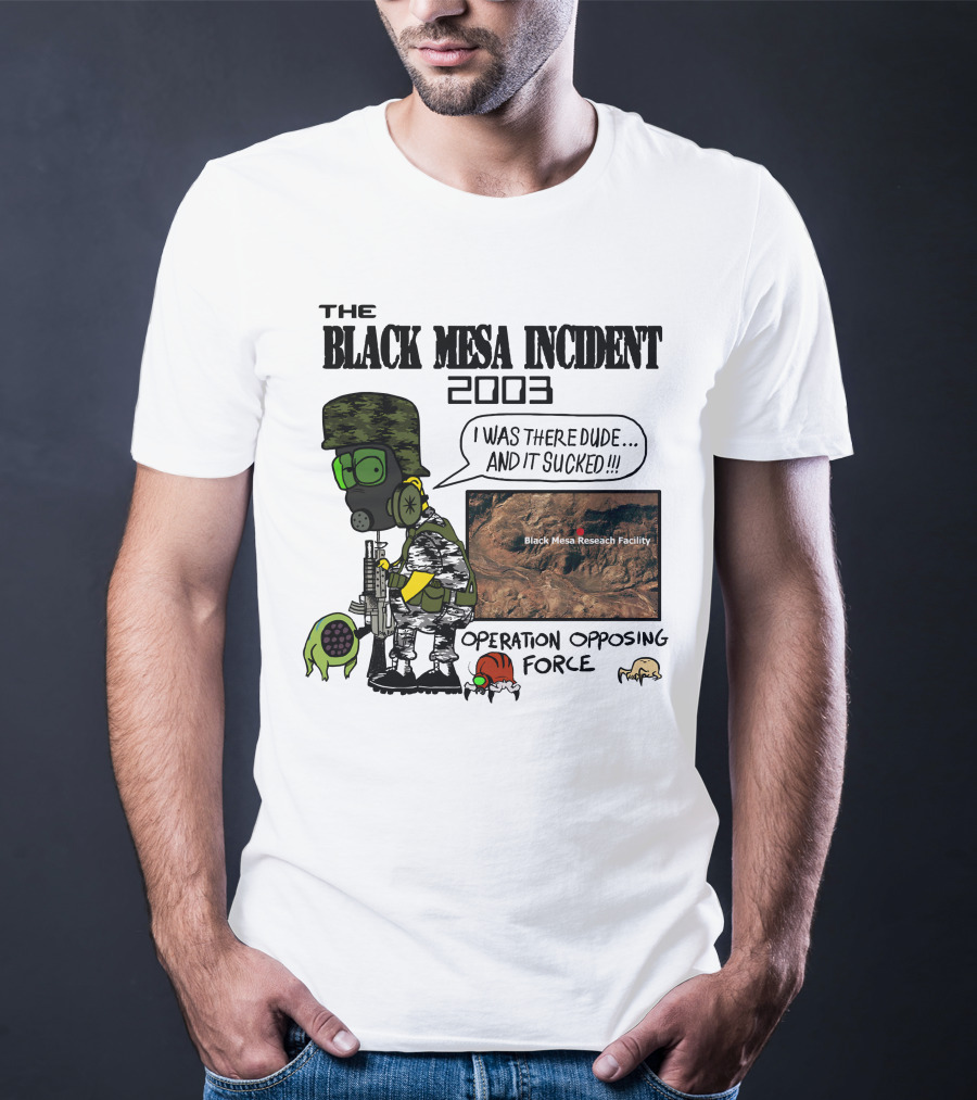 The Black Mesa Incident 2003 Operation Opposing Force Bootleg Bart Style Maurs T-Shirt
