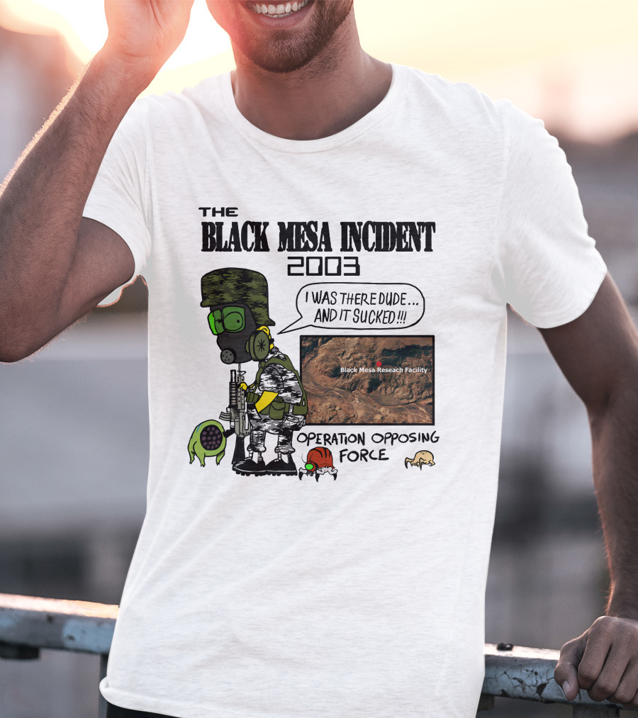 The Black Mesa Incident 2003 Operation Opposing Force Bootleg Bart Style Maurs T-Shirt