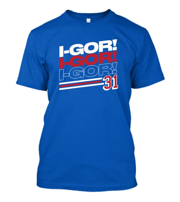 We Bleed Blue NYC Merch Store I-Gor I-Gor I-Gor 31 T-Shirt