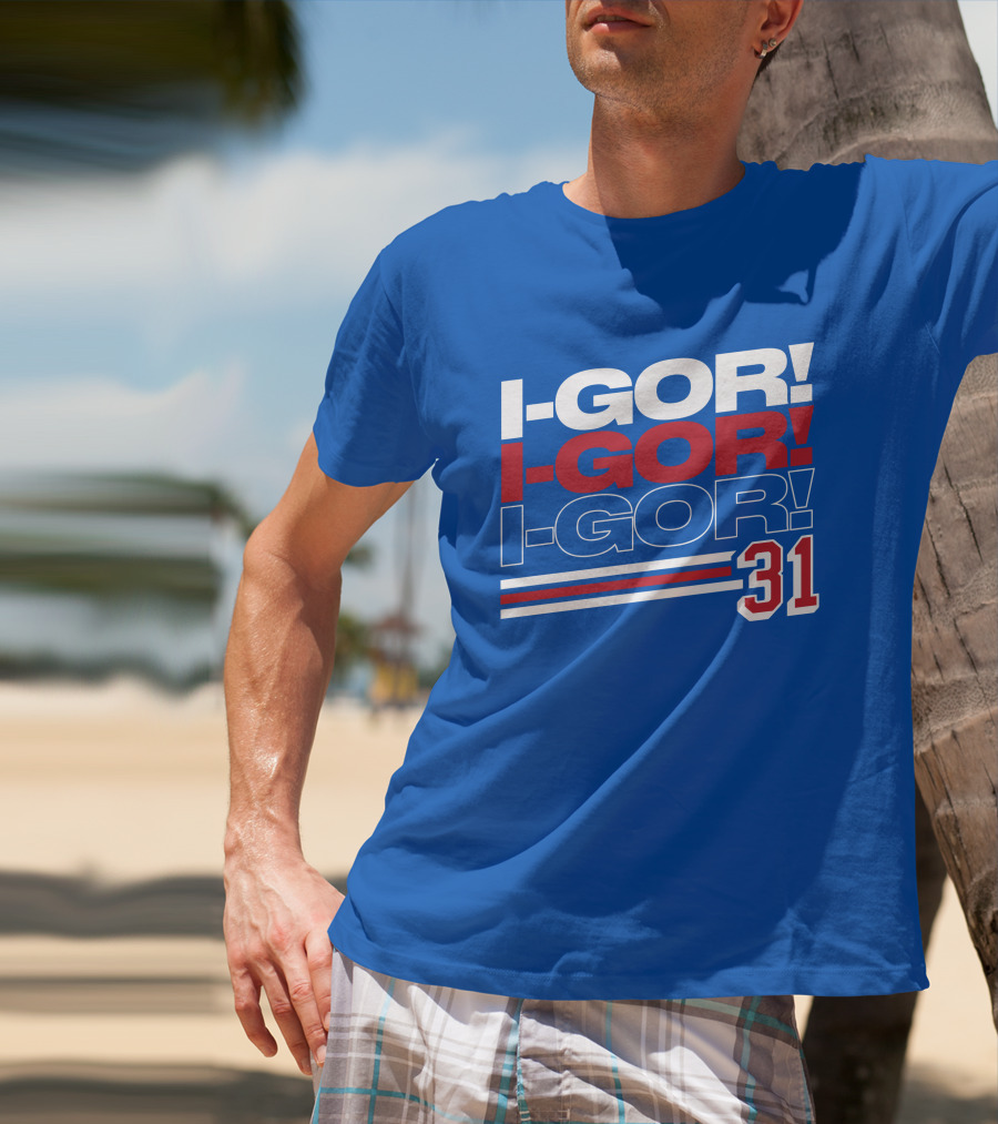 We Bleed Blue NYC Merch Store I-Gor I-Gor I-Gor 31 T-Shirt