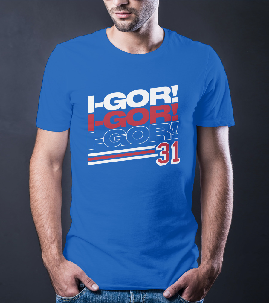 We Bleed Blue NYC Merch Store I-Gor I-Gor I-Gor 31 T-Shirt