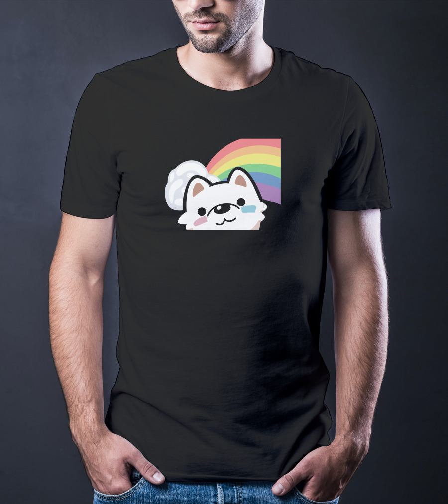 Streame Lements Merch DarkViperAU Pride Rainbow Dog T-Shirt