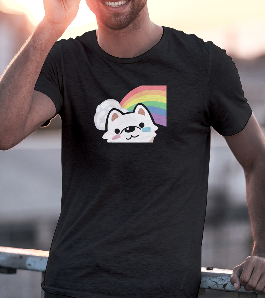 Streame Lements Merch DarkViperAU Pride Rainbow Dog T-Shirt