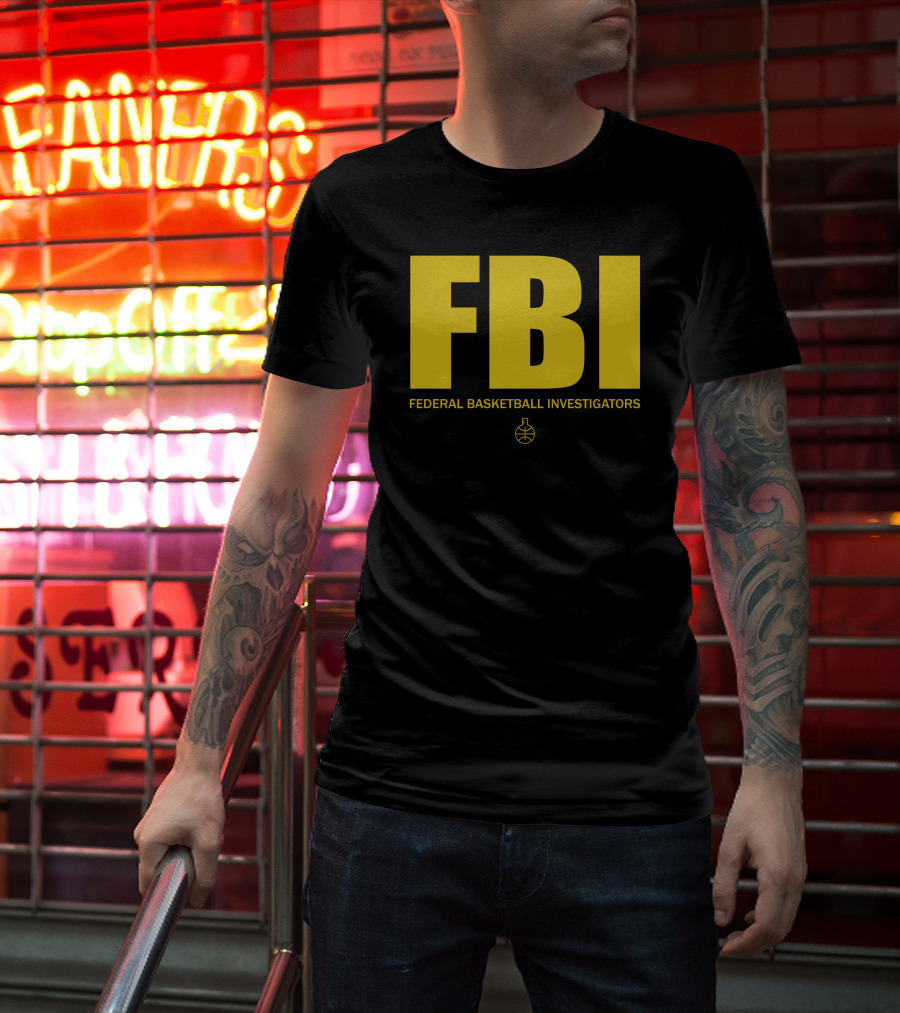 FBI Federal Basketball Investigators Basketball T-Shirt