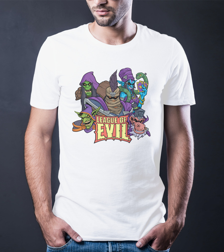 League Of Evil Fantasy Villains Assembly T-Shirt