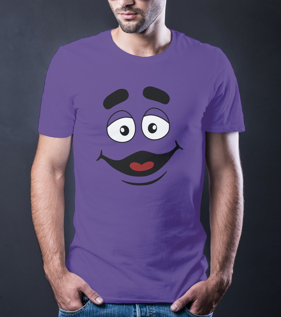 Grimace Smile Face McDonald's Character T-Shirt