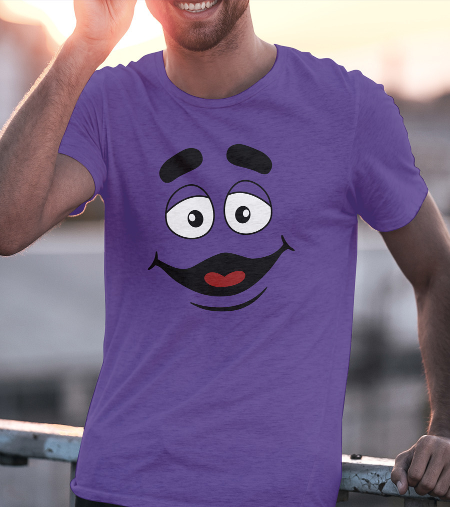 Grimace Smile Face McDonald's Character T-Shirt