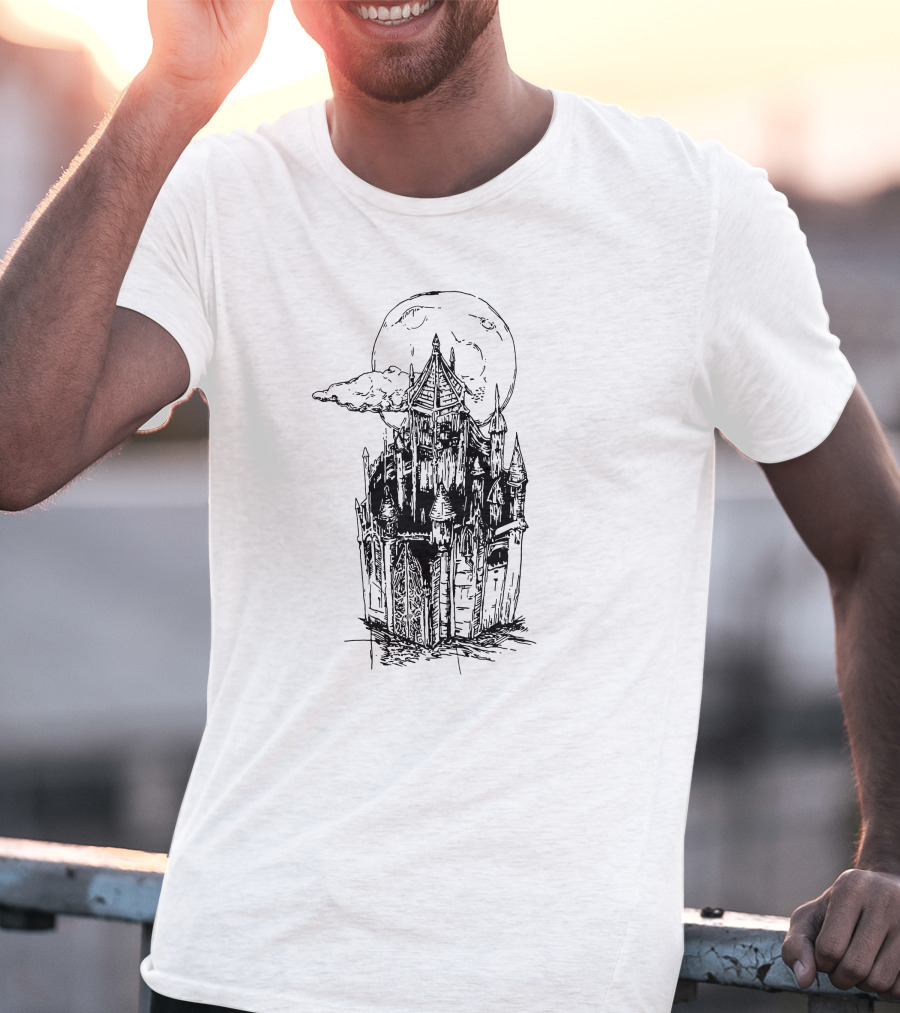 Gothic Moonlit Castles T-Shirt
