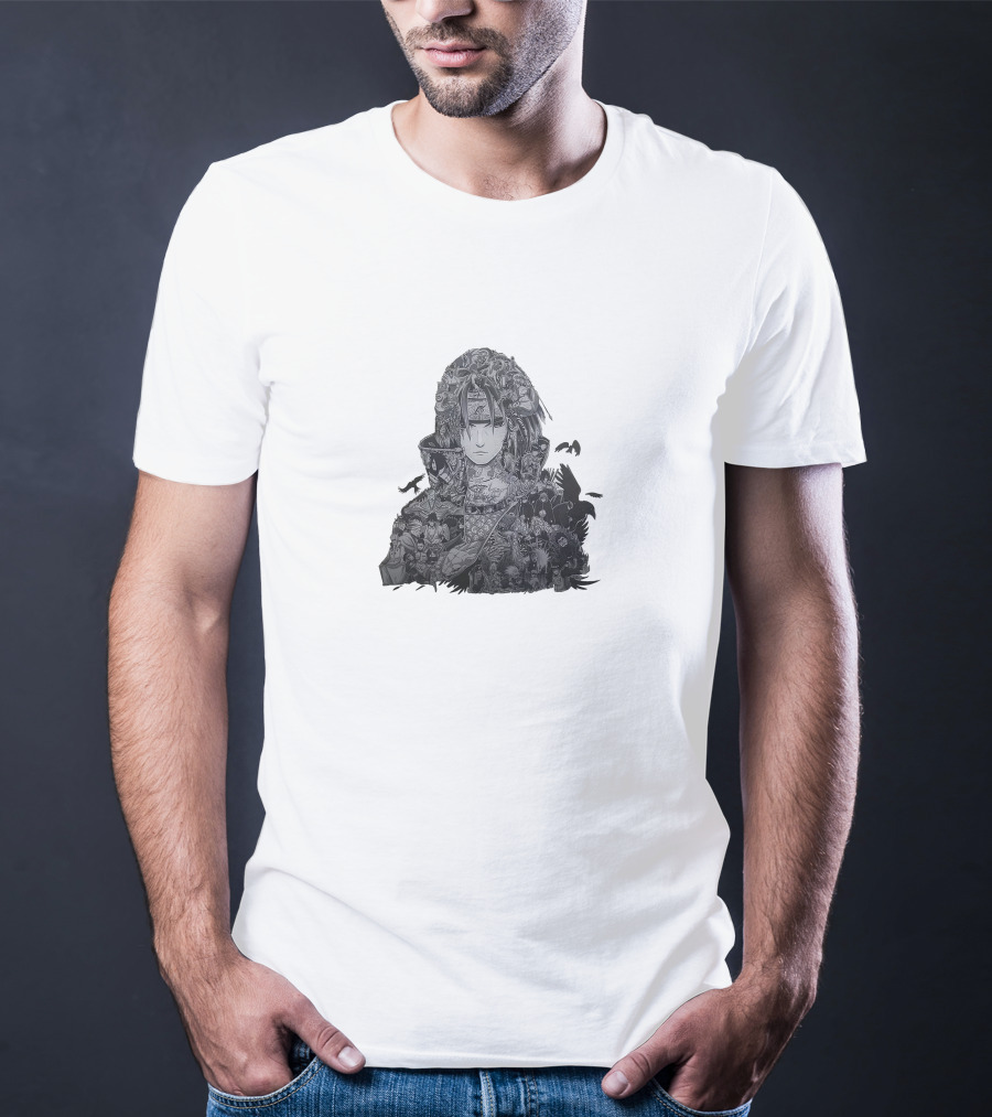 Akatsuki Itachi Uchiha Manga Collage Crows T-Shirt