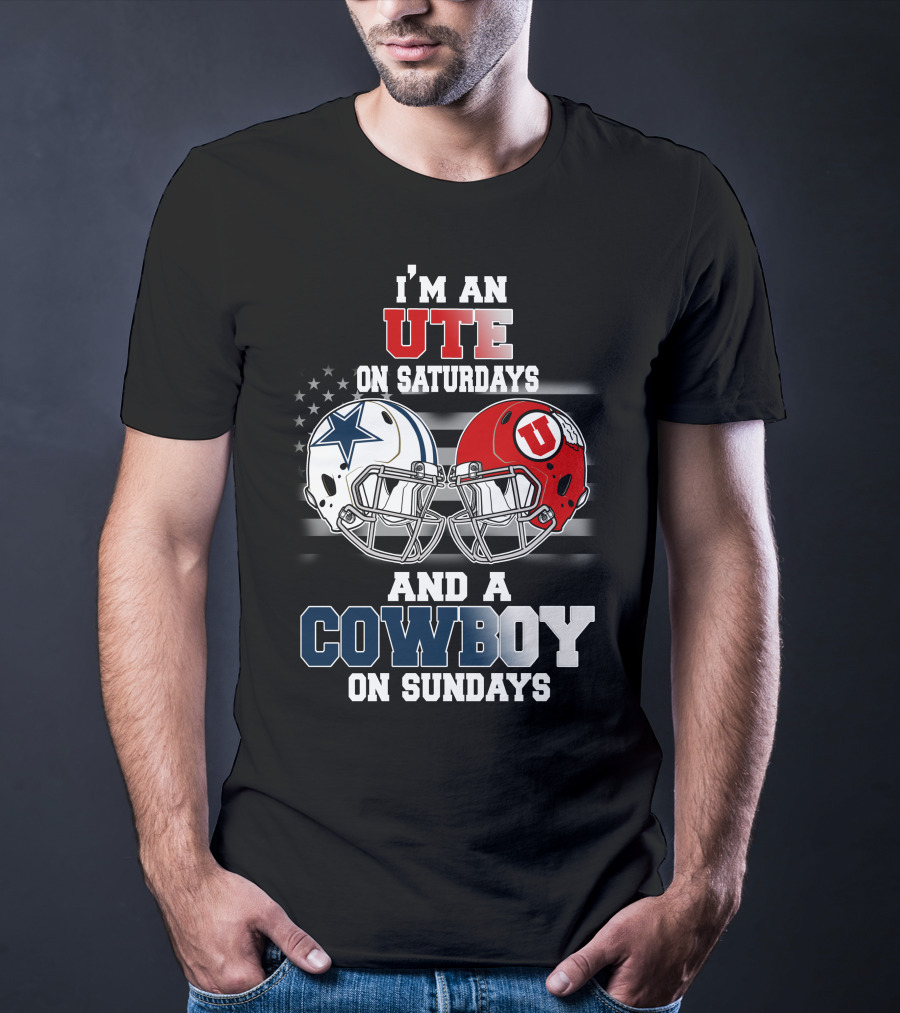 I'm An Ute On Saturdays And A Cowboy On Sundays T-Shirt