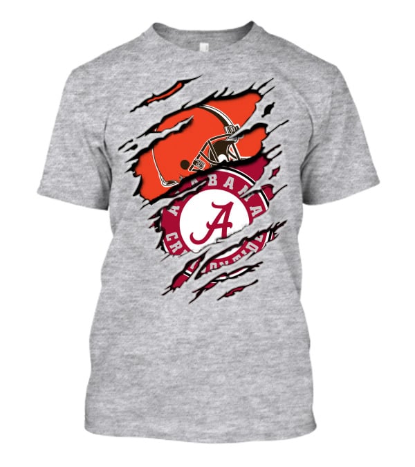 Alabama Crimson Tide Browns Football Dual T-Shirt
