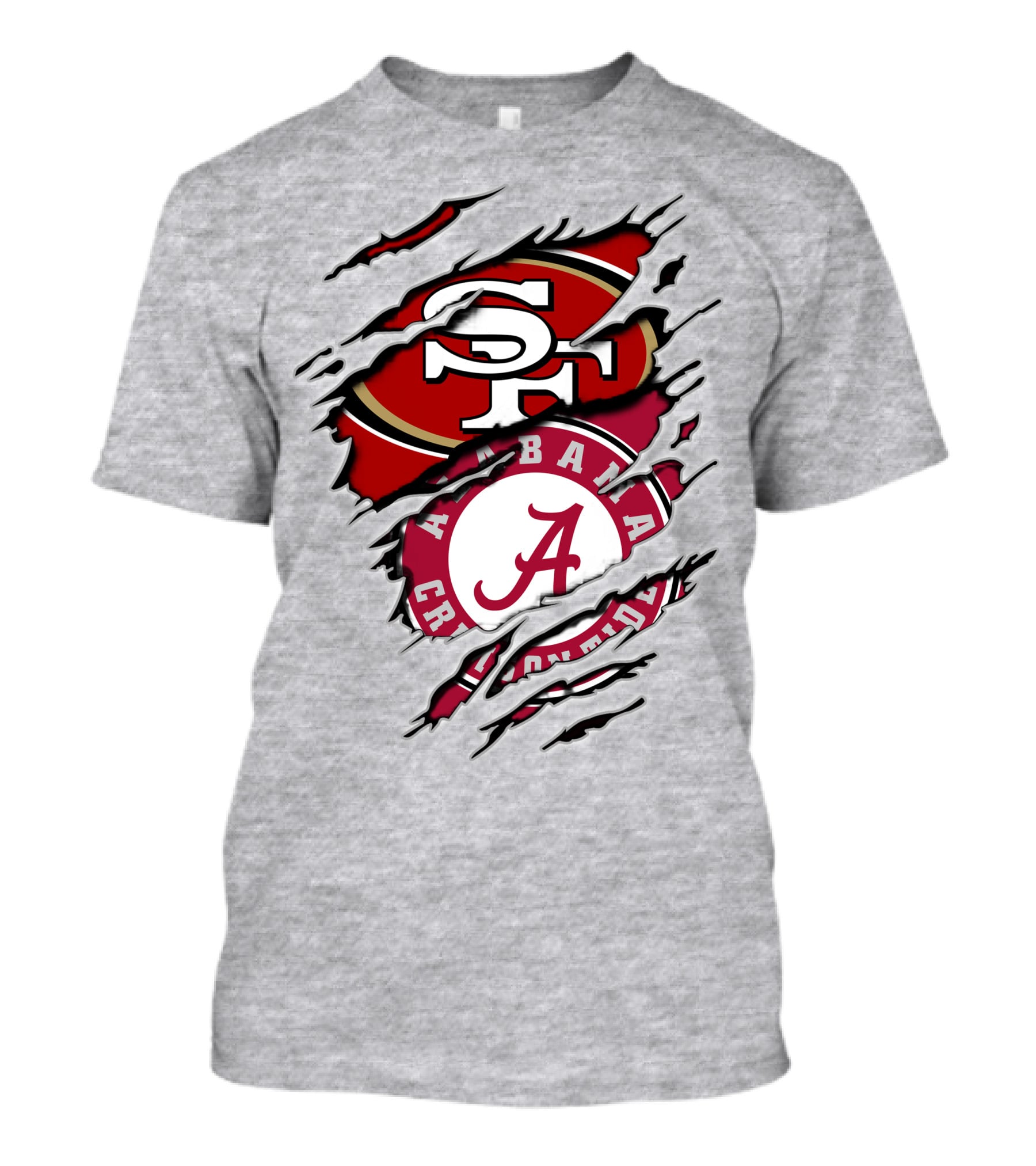 Alabama Crimson Tide San Francisco 49ers Fusion T-Shirt