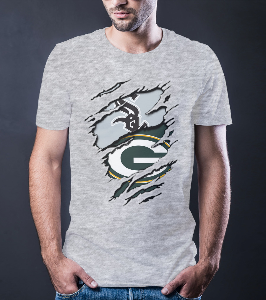 Packers White Sox Logo Mashup T-Shirt