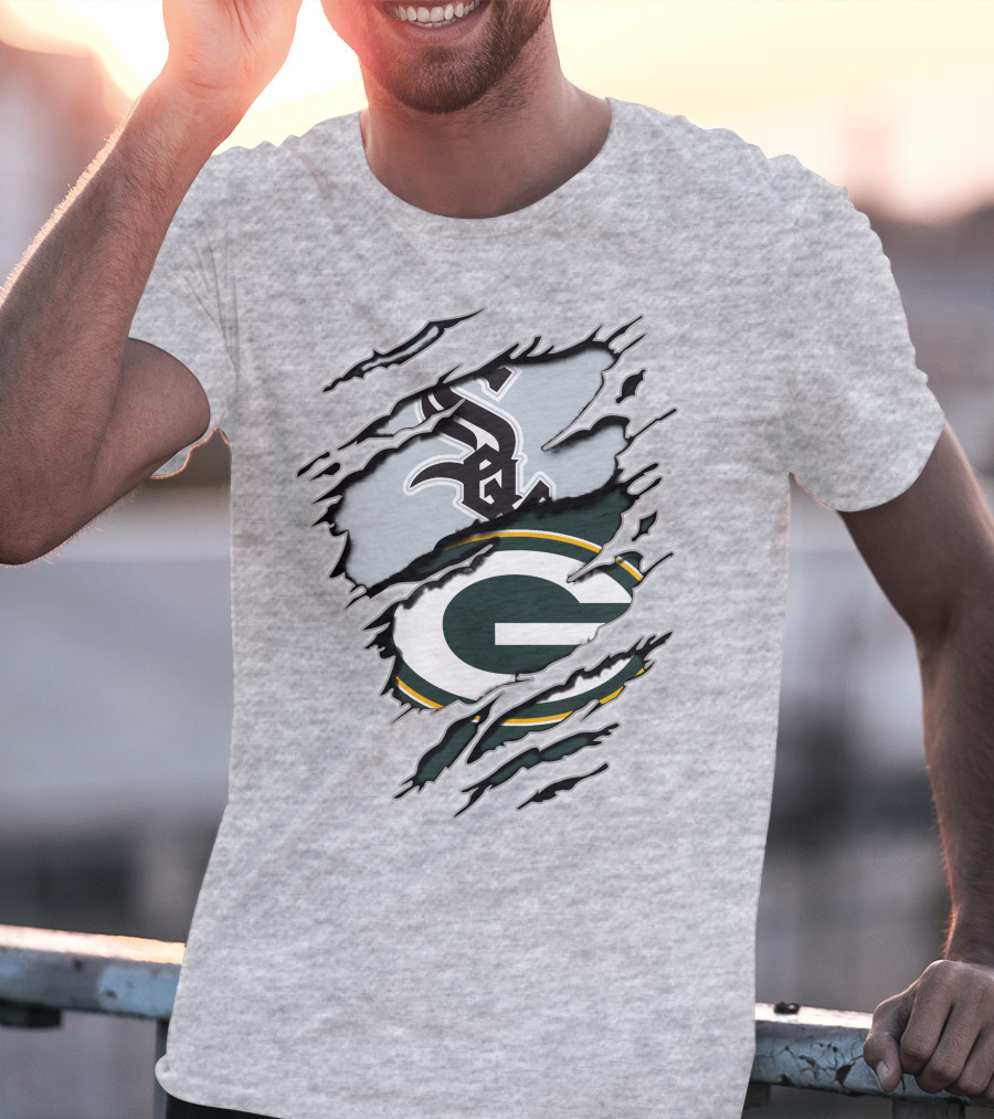 Packers White Sox Logo Mashup T-Shirt