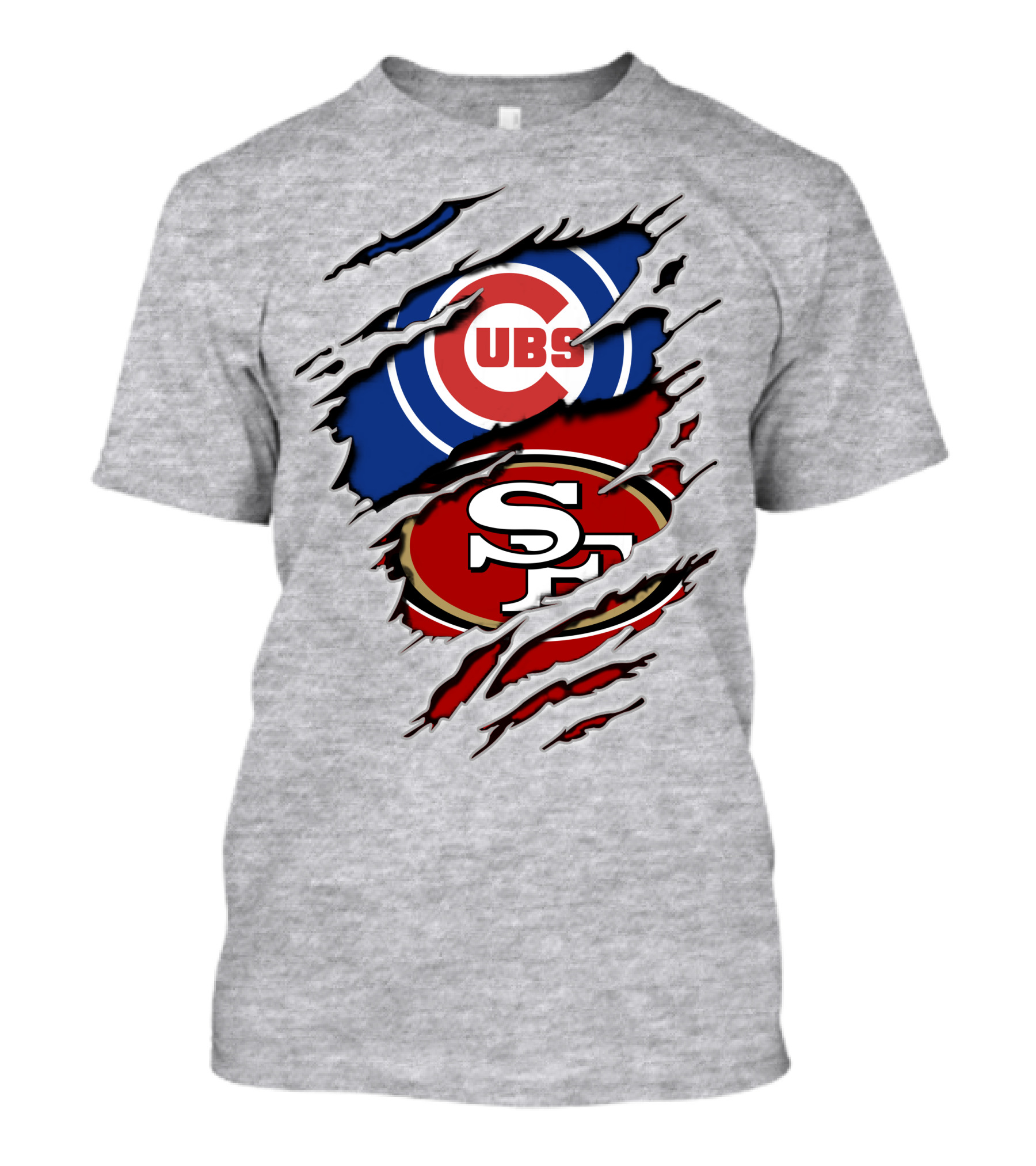 Cubs San Francisco Forty-Niners Torn T-Shirt