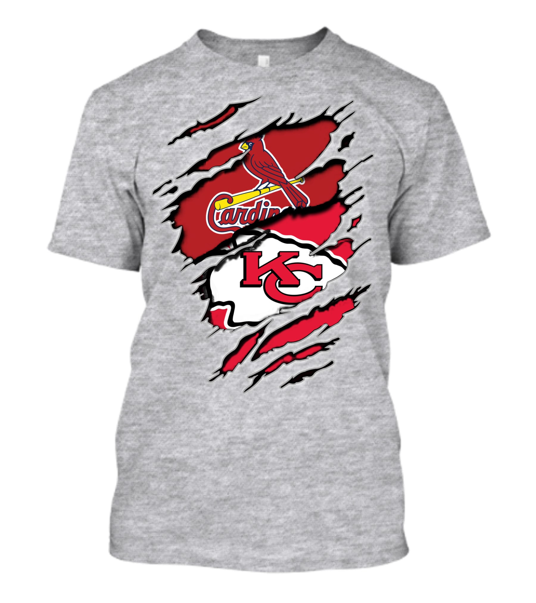 Kansas City Chiefs St. Louis Cardinals Torn T-Shirt