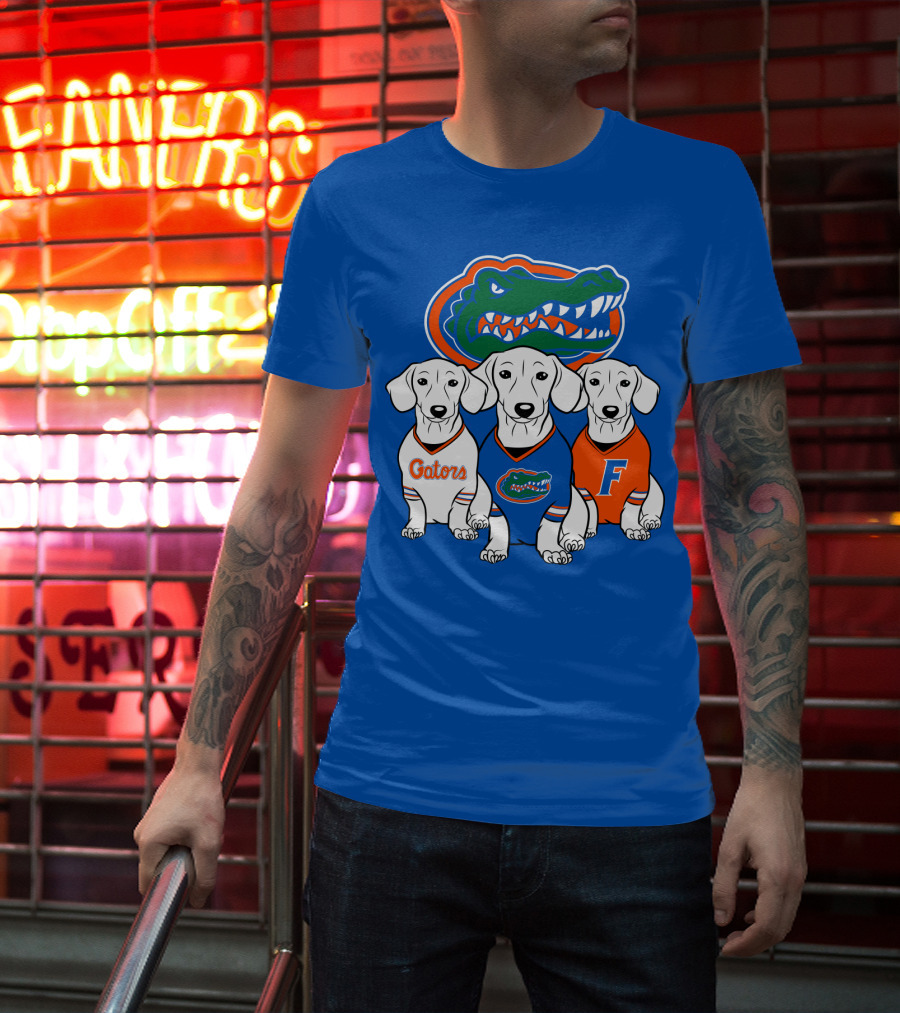 Florida Gators Dachshund Dogs T-Shirt
