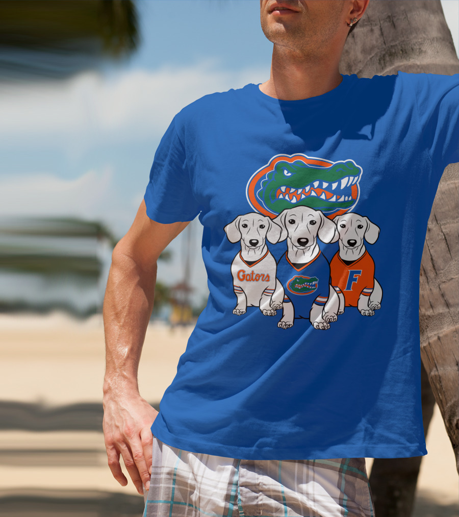 Florida Gators Dachshund Dogs T-Shirt