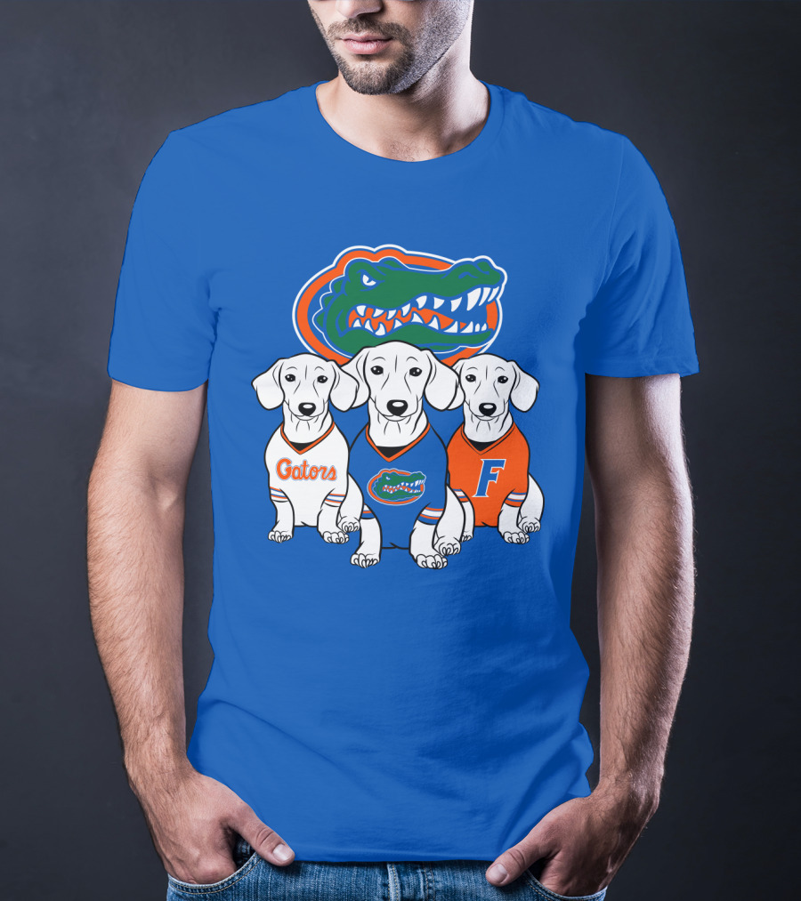 Florida Gators Dachshund Dogs T-Shirt