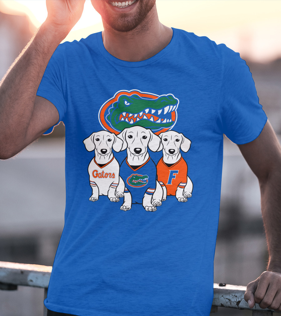 Florida Gators Dachshund Dogs T-Shirt