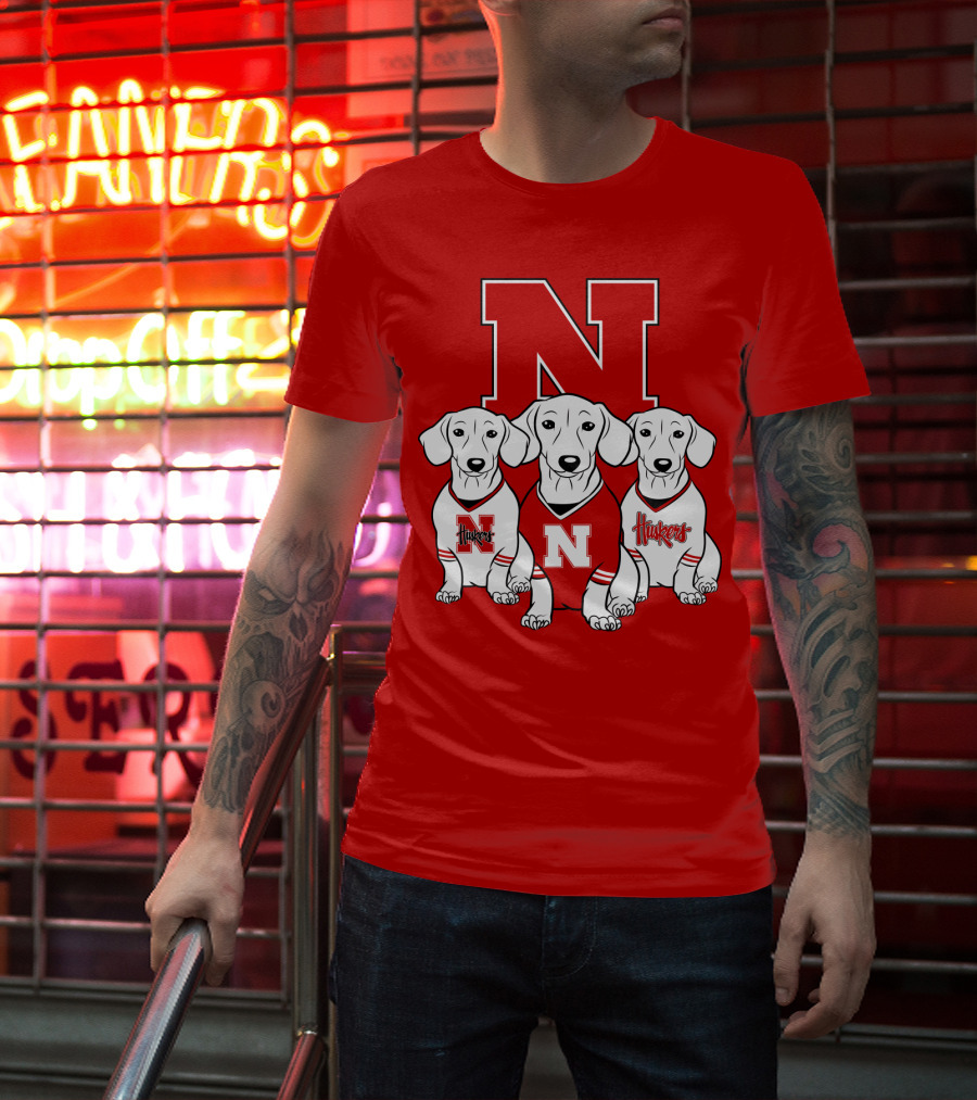 Nebraska Huskers Dachshund T-Shirt