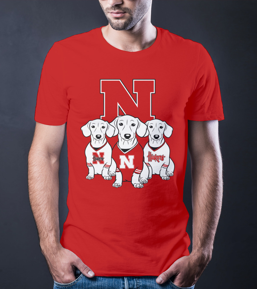 Nebraska Huskers Dachshund T-Shirt