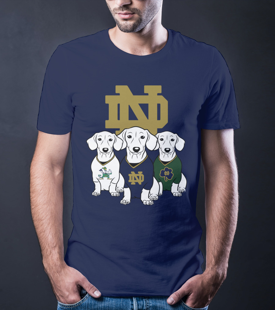 Dachshund Notre Dame Fighting Irish T-Shirt