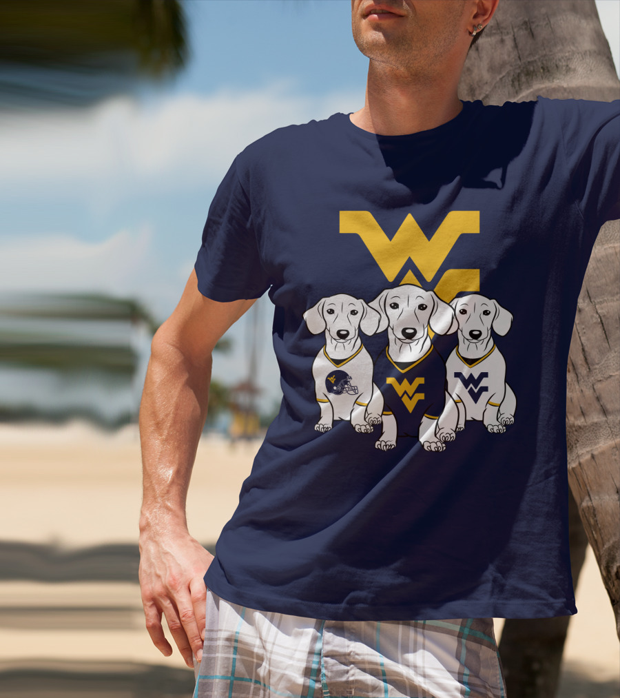 Wvu Mountaineers Dogs T-Shirt