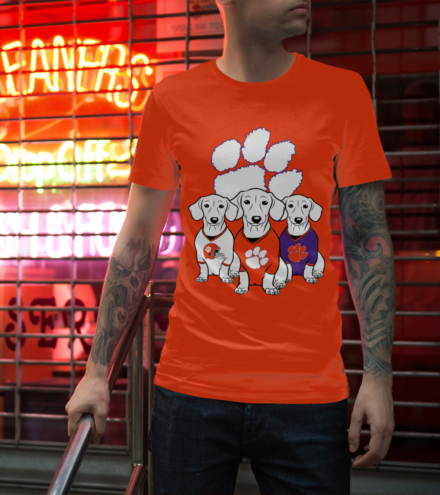 Clemson Tigers Dachshund T-Shirt