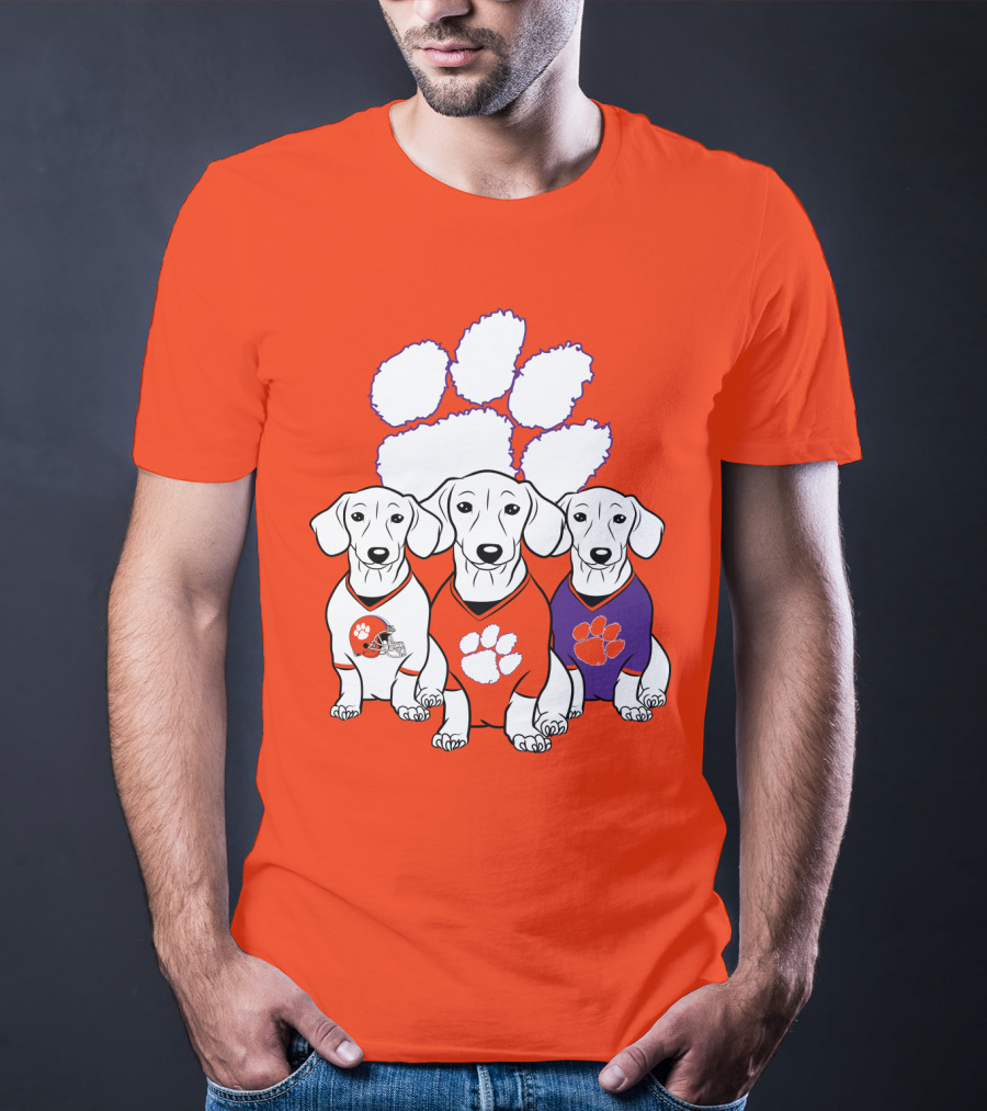 Clemson Tigers Dachshund T-Shirt