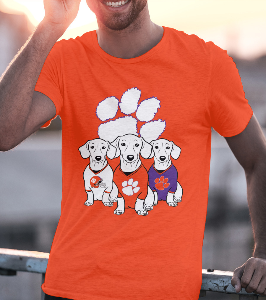 Clemson Tigers Dachshund T-Shirt