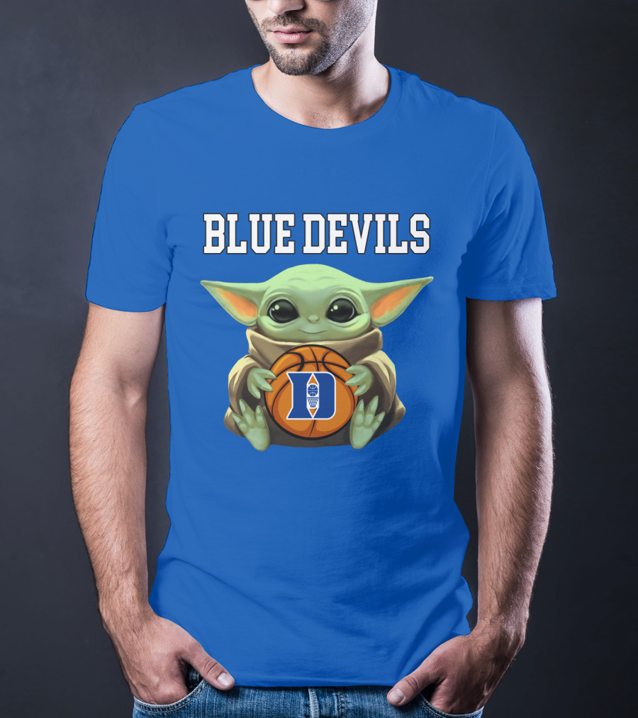 Baby Yoda Blue Devils Basketball T-Shirt
