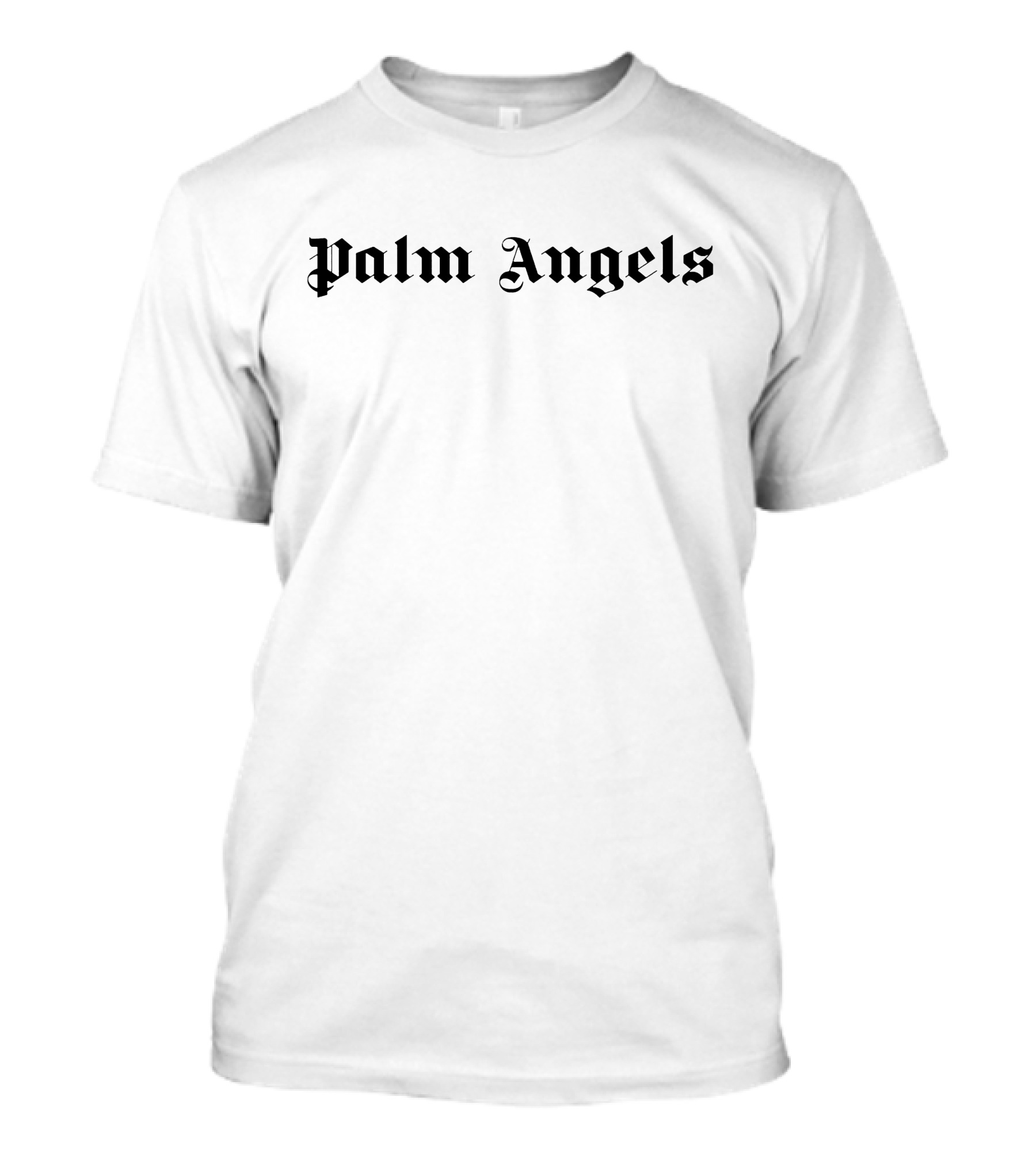 Palm Angels Blackletter Typeface Branding T-Shirt