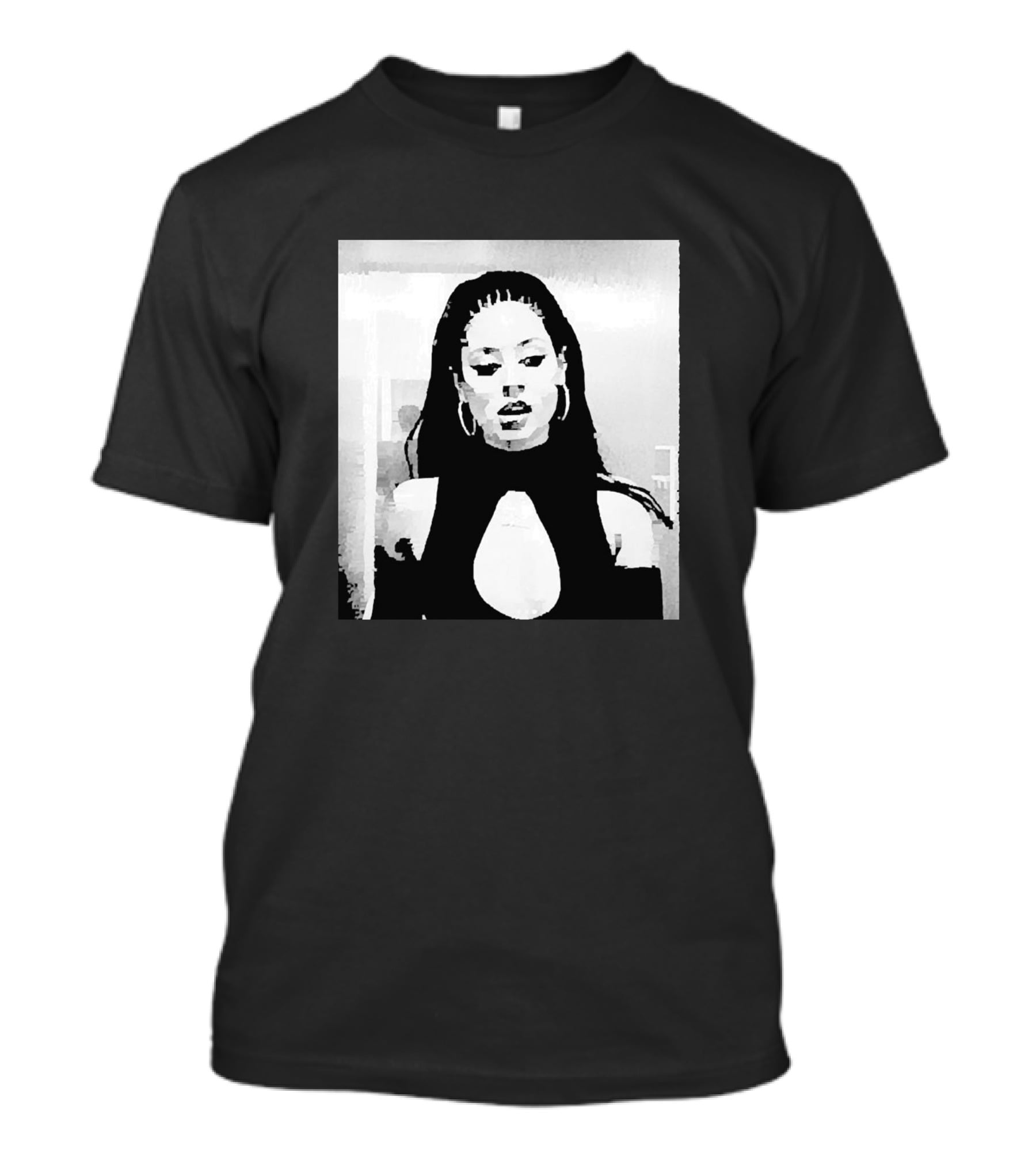 Maddy Euphoria Black And White Portrait Merch T-Shirt