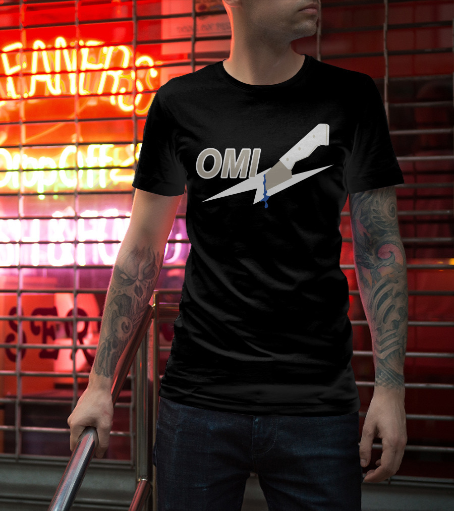 OMI Knife Stab Graphic Reloaded Merch T-Shirt