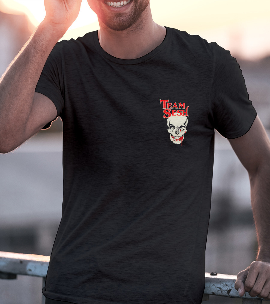 Team Sesh Skull Faces Of Sesh Pullover Hood T-Shirt