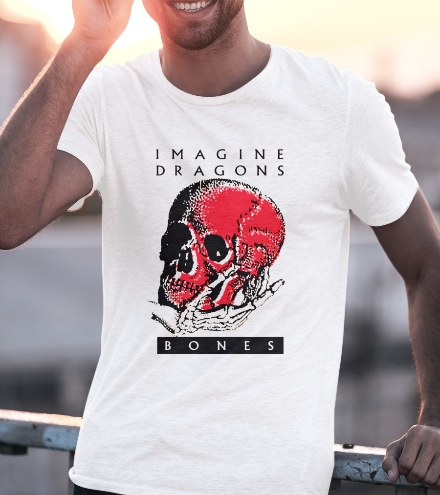 IMAGINE DRAGONS BONES Skull T-Shirt