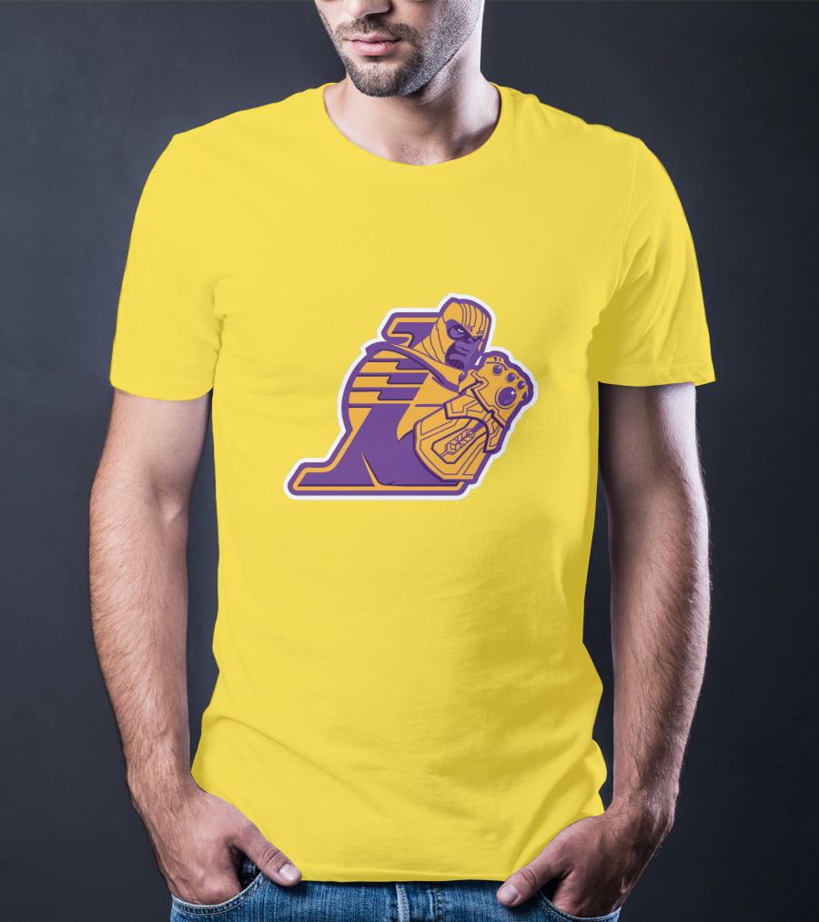 LA Lakers Thanos Infinity Gauntlet Mashup T-Shirt