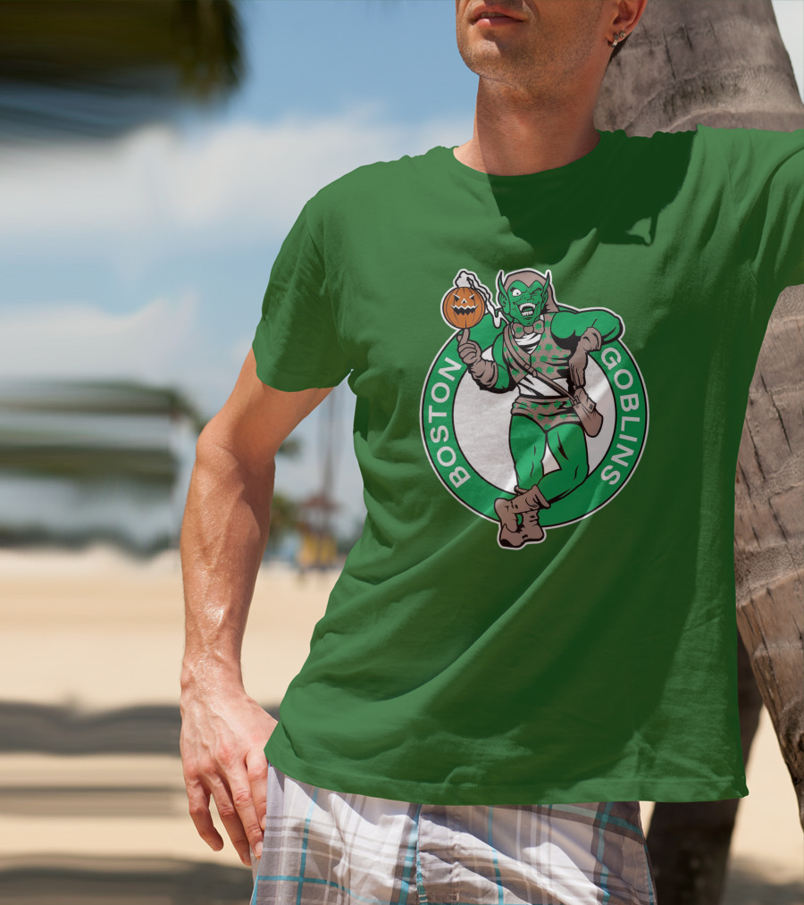 Boston Goblins Halloween Basketball Crossover T-Shirt