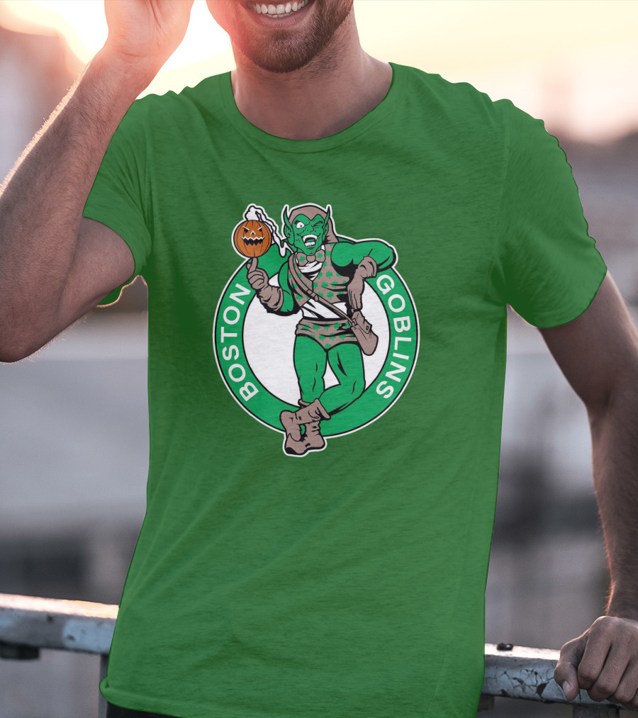 Boston Goblins Halloween Basketball Crossover T-Shirt