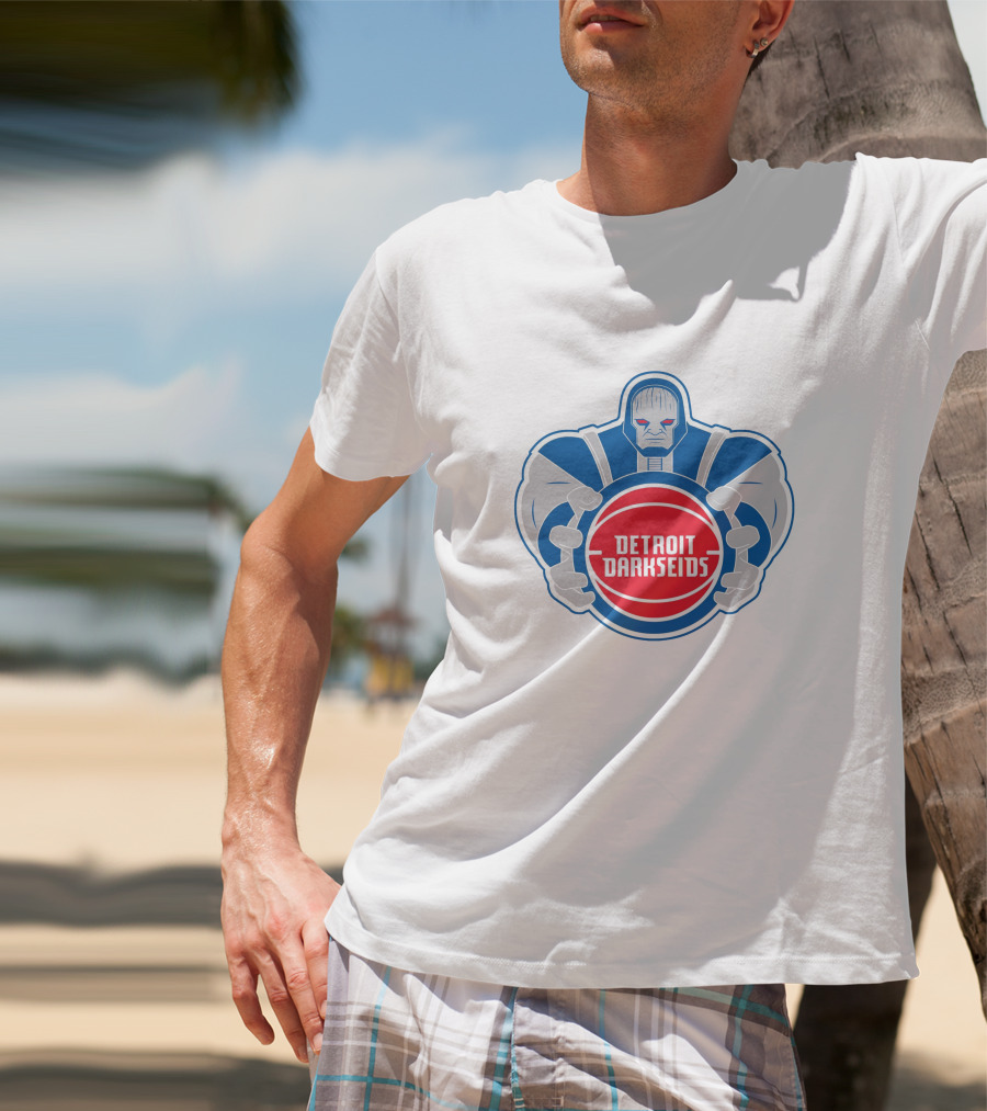 Detroit Darkseids Basketball Villain Logo NBA Crossover T-Shirt