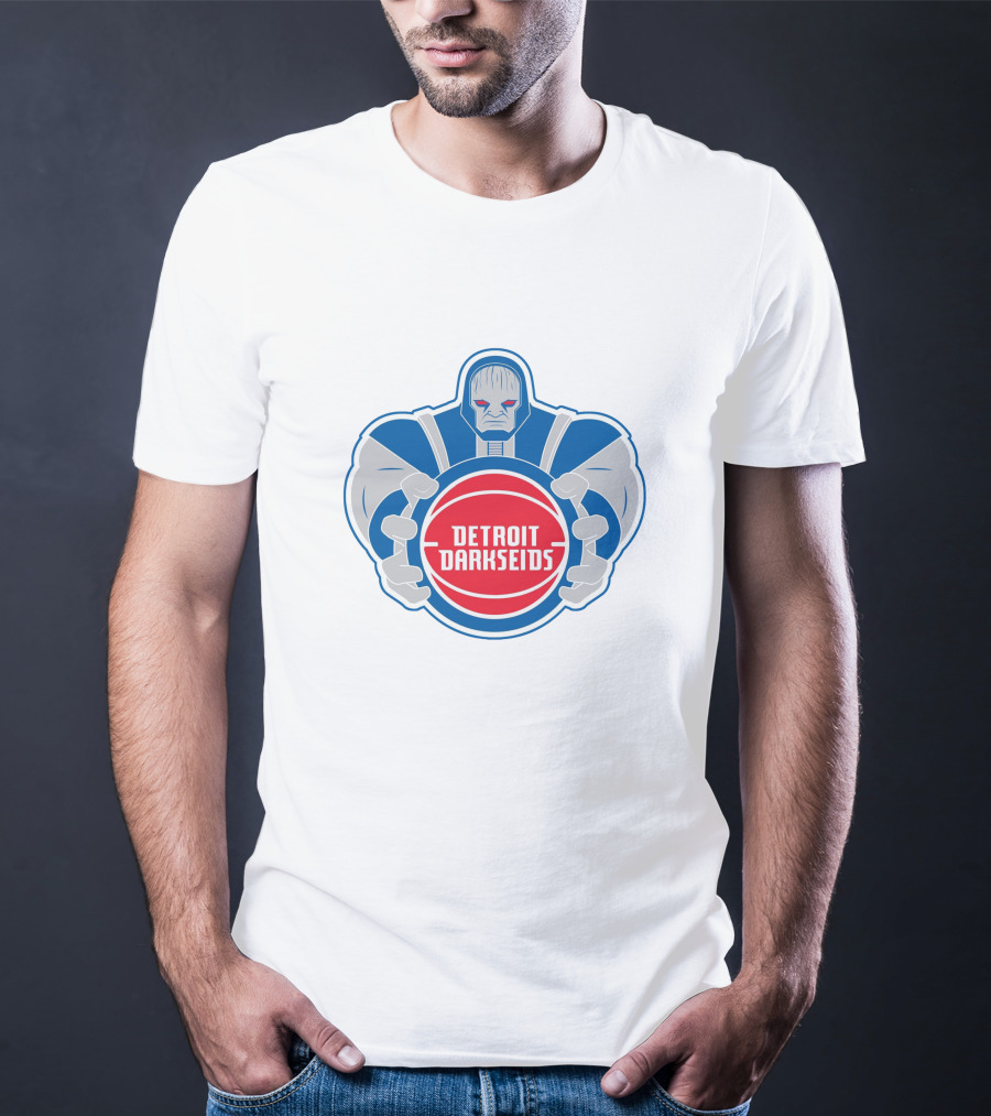 Detroit Darkseids Basketball Villain Logo NBA Crossover T-Shirt